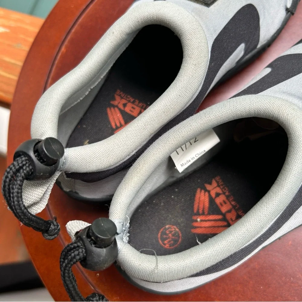 RBX Kids Water Shoes | Size 11/12 | Gray & Black | Pool, Creek & Beach Fun